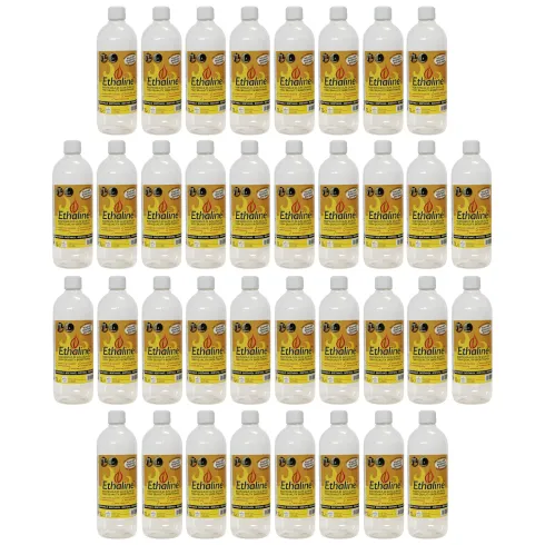 Bioetanolo 36 Taniche 1L per Biocamini e Stufe Combustibile Naturale
