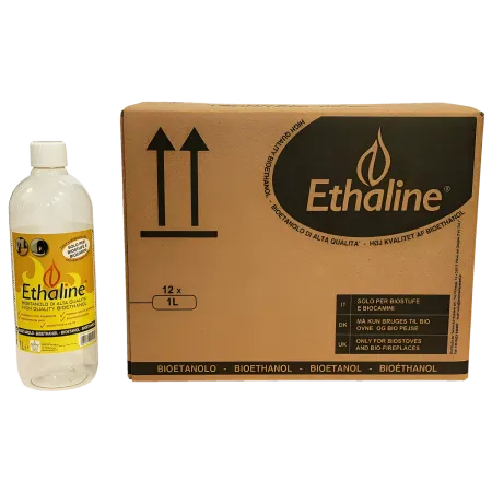 Bioetanolo 36 Taniche 1L per Biocamini e Stufe Combustibile Naturale