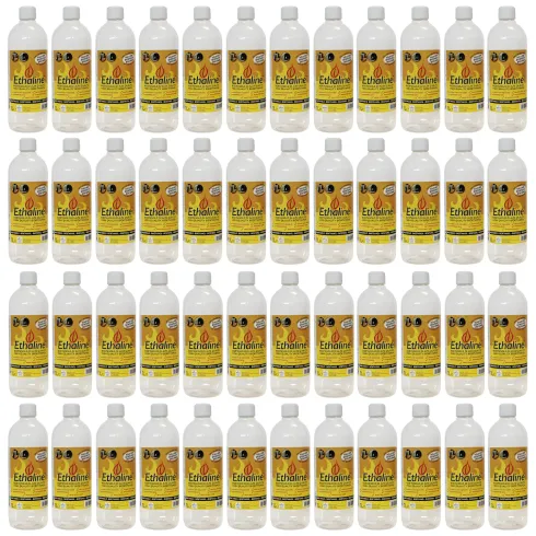 Bioetanolo 48 Taniche 1L per Biocamini e Stufe Combustibile Naturale
