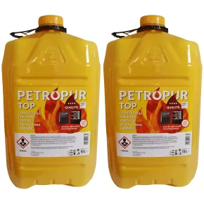 Combustibile Liquido 2 Taniche Riciclabile 18L per Stufa Senza Fumo