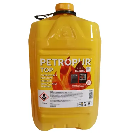 Combustibile Liquido 2 Taniche Riciclabile 18L per Stufa Senza Fumo
