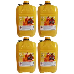 Combustibile Liquido 4 Taniche Riciclabile 18L per Stufa Senza Fumo