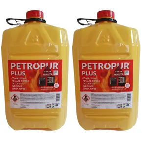 2 Taniche 18L Riciclabile Combustibile Liquido Inodore Stufe Portatili