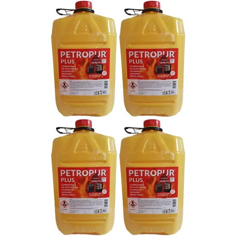 4 Taniche 18L Riciclabile Combustibile Liquido Inodore Stufe Portatili