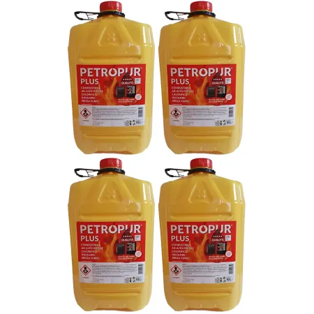 4 Taniche 18L Riciclabile Combustibile Liquido Inodore Stufe Portatili
