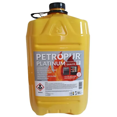 Combustibile Liquido Puro 18L 1 Tanica Riciclabile per Stufe Portatili