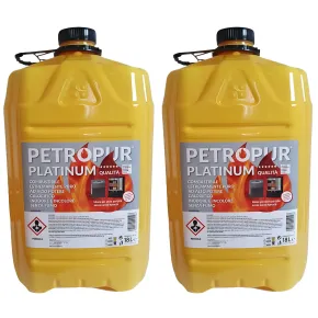 Combustibile Liquido Puro 18L 2 Taniche Riciclabile per Stufe Portatili