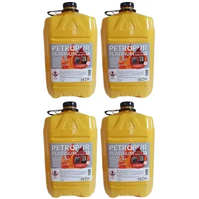 Combustibile Liquido Puro 18L 4 Taniche Riciclabile per Stufe Portatili