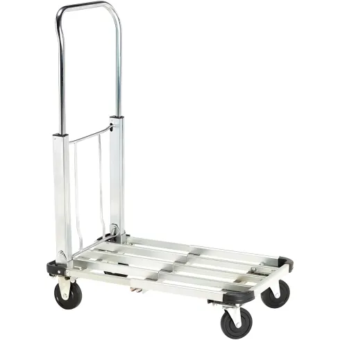 Carrello Estensibile Pieghevole Porta Pacchi 4 Ruote 150 Kg Alluminio