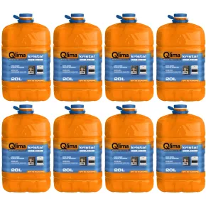8 Taniche Combustibile Liquido Stufe Portatili 20L Paraffina Premium