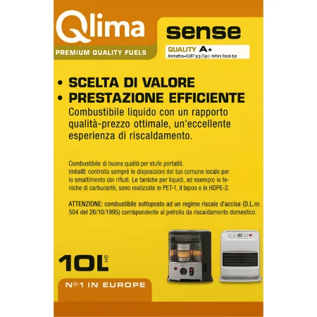Tanica PET Riciclabile 10L Combustibile Liquido Paraffina per Stufe