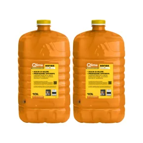2 Taniche PET Riciclabile 10L Combustibile Liquido Paraffina per Stufe
