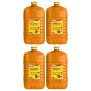 4 Taniche PET Riciclabile 10L Combustibile Liquido Paraffina per Stufe