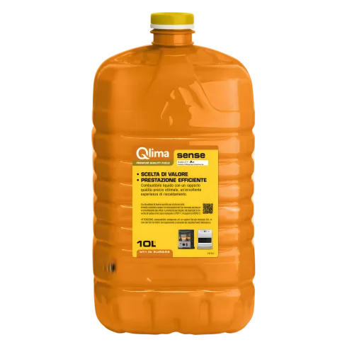 4 Taniche PET Riciclabile 10L Combustibile Liquido Paraffina per Stufe