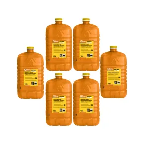 6 Taniche PET Riciclabile 10L Combustibile Liquido Paraffina per Stufe