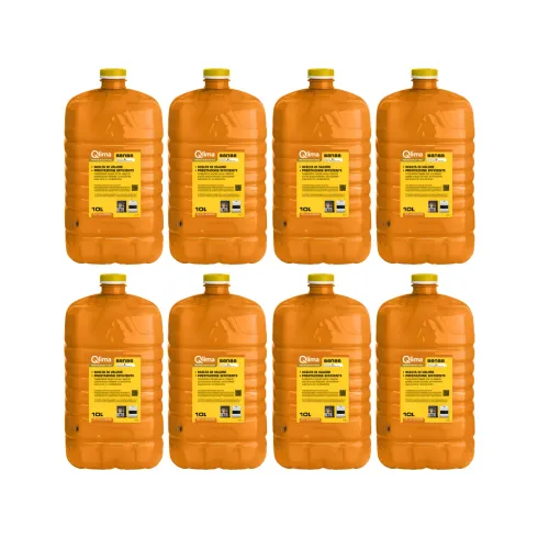 8 Taniche PET Riciclabile 10L Combustibile Liquido Paraffina per Stufe