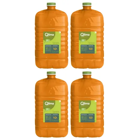 10L 4 Taniche Combustibile Liquido Puro Ecologico Inodore per Stufe