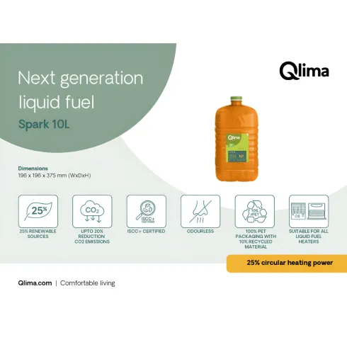 10L 8 Taniche Combustibile Liquido Puro Ecologico Inodore per Stufe