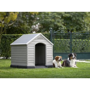 Cuccia per x Cani Taglia Grande in Resina Plastica Casetta da Esterno Interno 2