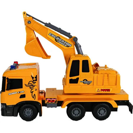 Camion Escavatore Giocattolo Scania Luci e Suoni con Braccio Mobile