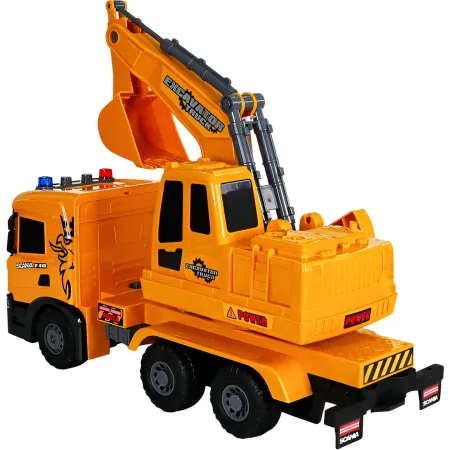 Camion Escavatore Giocattolo Scania Luci e Suoni con Braccio Mobile