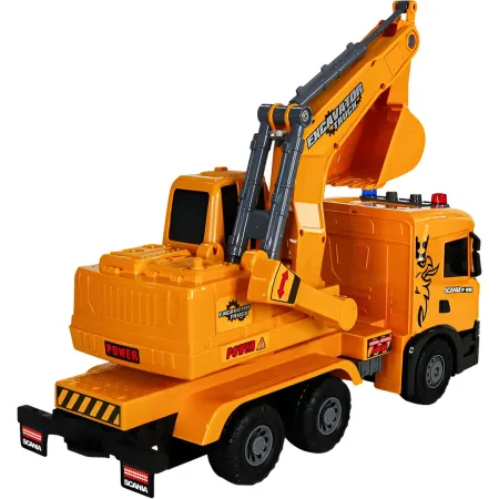 Camion Escavatore Giocattolo Scania Luci e Suoni con Braccio Mobile