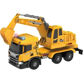 Camion Escavatore Giocattolo Scania Luci e Suoni con Braccio Mobile