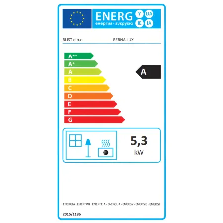 Stufa a Legna 5kW Rosso Compatta Piastra Ghisa Vano Legna da Interno