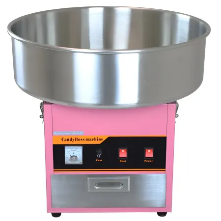Macchina per Zucchero Filato Rosa Professionale Acciaio Inox per Feste