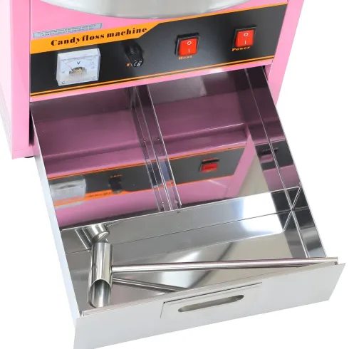 Macchina per Zucchero Filato Rosa Professionale Acciaio Inox per Feste