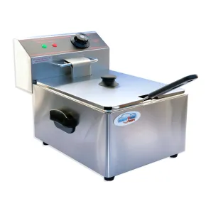 Friggitrice Acciaio Inox Capacità 5,5L Professionale 2560 W Catering 2