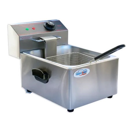 Friggitrice Acciaio Inox Capacità 5,5L Professionale 2560 W Catering