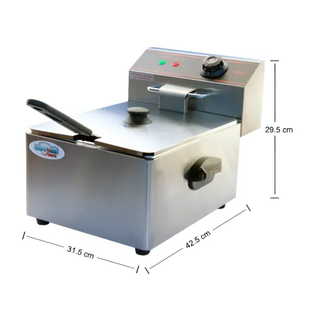 Friggitrice Acciaio Inox Capacità 5,5L Professionale 2560 W Catering