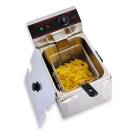 Friggitrice in Acciaio Inox Capacità 8L Professionale 2500 W Catering