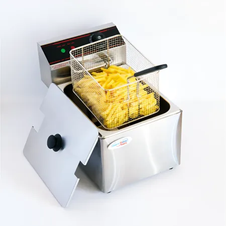 Friggitrice in Acciaio Inox Capacità 8L Professionale 2500 W Catering