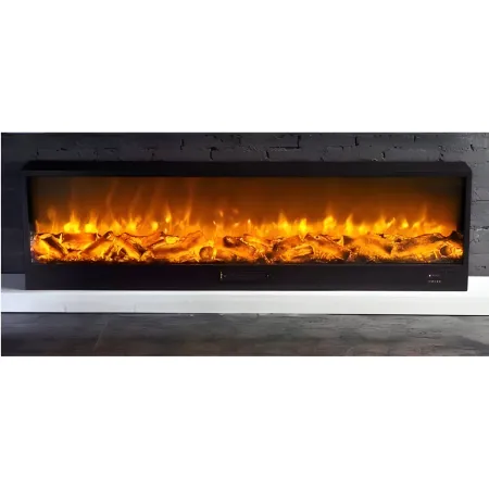 Camino Elettrico da Incasso 150 cm Effetto Fiamma a Led 750 1500 Watt