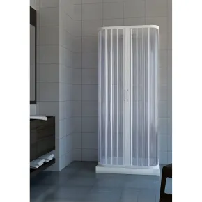 Box Doccia Economico 3 Lati PVC Rettangolare Porta a Soffietto 2 Ante Quadrato | BricoShop24 2
