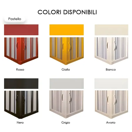 Box Doccia Economico 3 Lati PVC Rettangolare Porta a Soffietto 2 Ante Quadrato | BricoShop24
