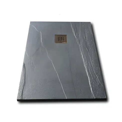 Piatto Doccia in Pietra Rettangolare 70x100 Ardesia Antracite