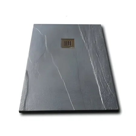 Piatto Doccia in Pietra Rettangolare 70x100 Ardesia Antracite