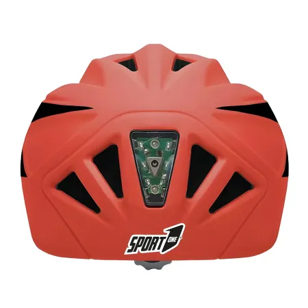 Casco Protezione Sport Misura Regolabile con Luci Led Taglia 52–56 cm