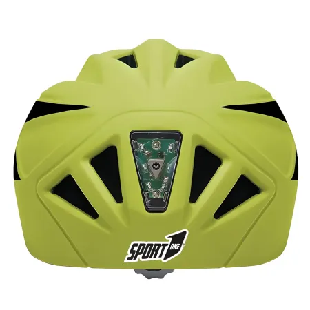 Casco Protezione Sport Misura Regolabile con Luci Led Taglia 52–56 cm