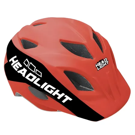 Casco Protezione Sport Misura Regolabile con Luci Led Taglia 52–56 cm