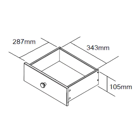 Mobile Grigio a 2 Ante 2 Cassetti Credenza in Legno Dispensa Soggiorno Cucina | BricoShop24