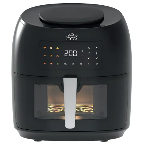 Friggitrice ad Aria 1800W 8L DCG Nero Display Touch Antiaderente