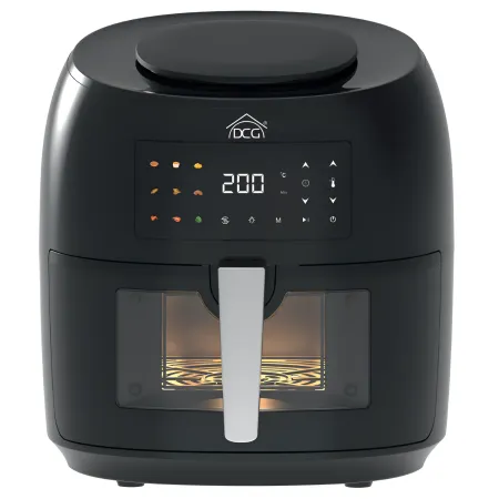 Friggitrice ad Aria 1800W 8L DCG Nero Display Touch Antiaderente