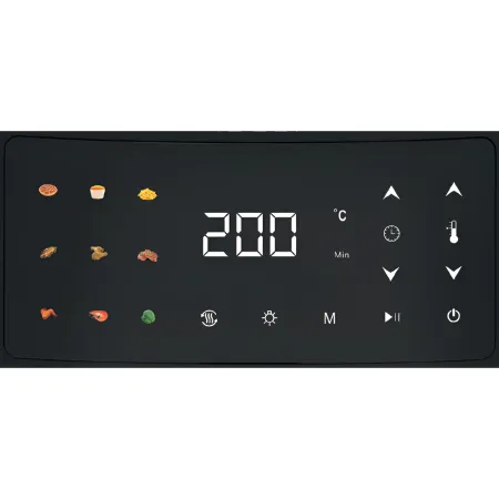 Friggitrice ad Aria 1800W 8L DCG Nero Display Touch Antiaderente