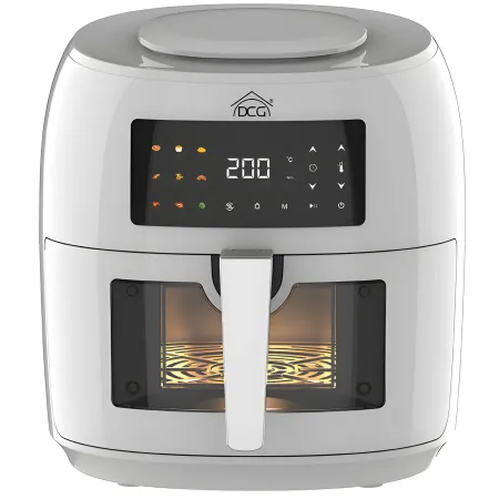 Friggitrice ad Aria 1800W 8L DCG Bianco Display Touch Antiaderente