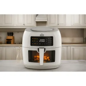 Friggitrice ad Aria 1800W 8L DCG Bianco Display Touch Antiaderente 2