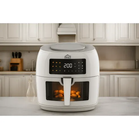 Friggitrice ad Aria 1800W 8L DCG Bianco Display Touch Antiaderente